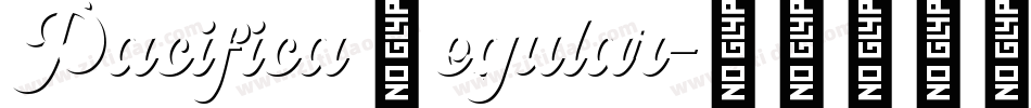 Pacifica Regular字体转换